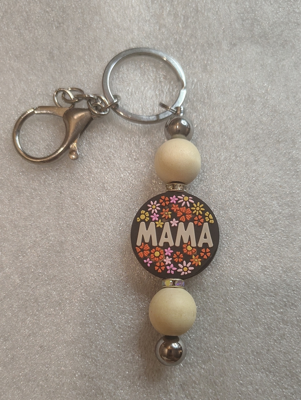 🩰 Mama Beaded Keychain